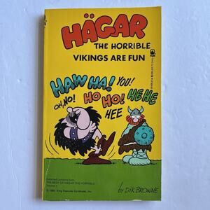 Vintage Hagar The Horrible Vikings Are Fun Dik Browne 1982 Paperback Comic Book